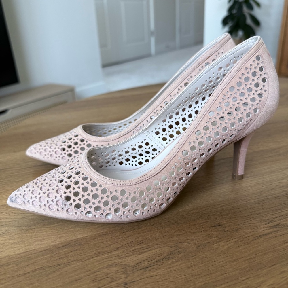 Alfani Step N Flex Jennah Perforated Pumps Heels Apricot Size 8